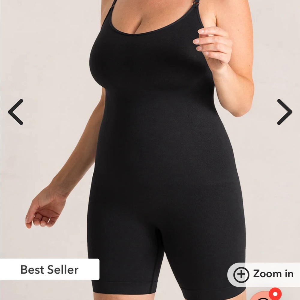Shapermint All Day Every Day Scoop Neck Mid-Thigh Bodysuit
